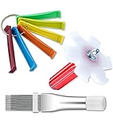 Cenipar 3PCS Air Conditioner Condenser Fin Comb Set Include FCR6 Fin Comb, Metal Radiator Fin Com...