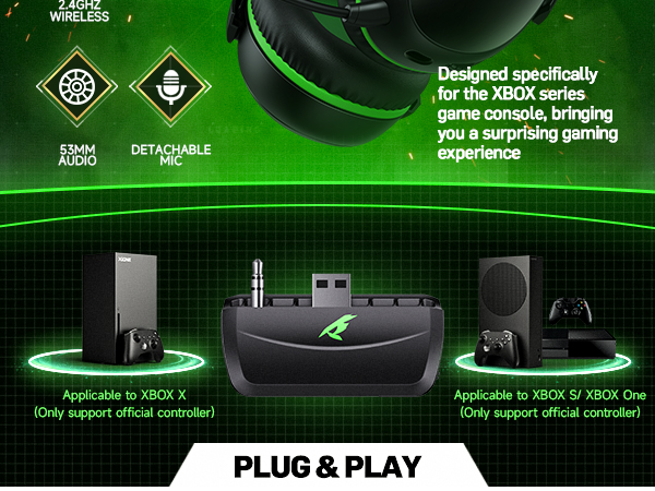KOFIRE Xbox Wireless Gaming Headset