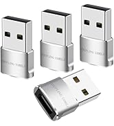 COUPLING USMILE USB to USB C Adapter 4 Packs,USB to Type C Super Fast Charging/Transfer and OTG F...