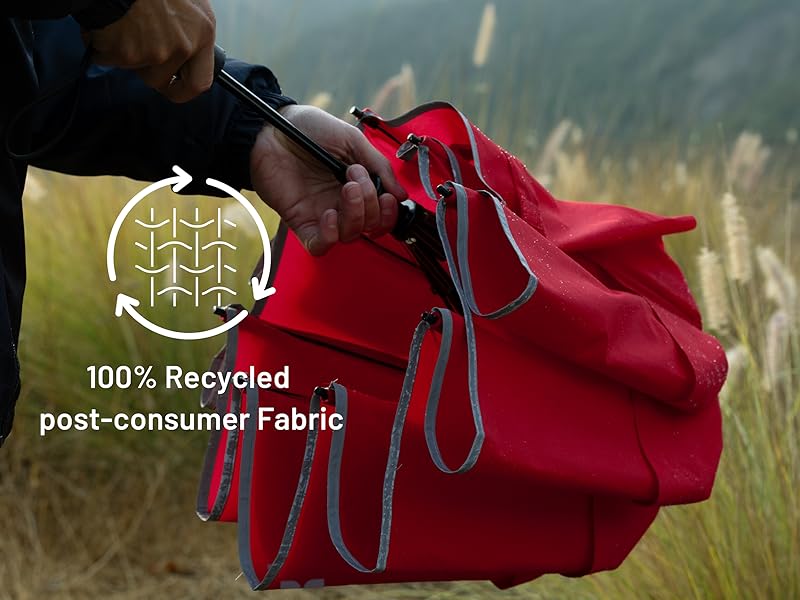 Travel umbrella with sun protection, compact, lightweight, small