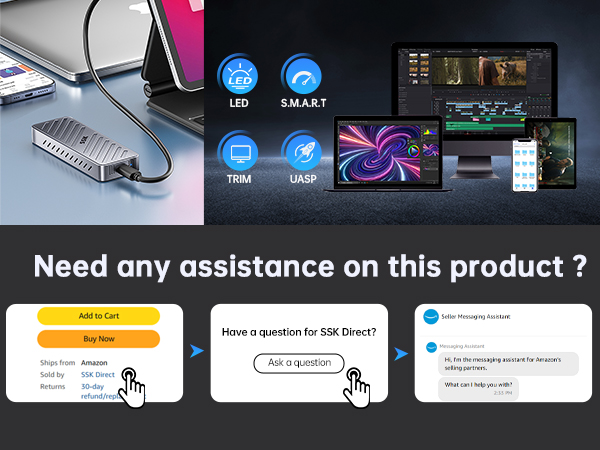 M.2 NVME SSD Enclosure