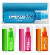 OPTIPAK Vinyl Flip-Top Pouch Eyeglass Lens Cleaner Spray Kit with (4) 1oz Glasses Cleaner Bottle ...