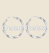 Twisted Hoop Earrings for Women