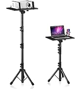 DECOSIS Projector Stand Tripod, Laptop Tripod Stand Adjustable Height from 23.5 to 63.5 inches wi...