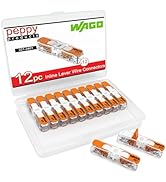 WAGO 221-2401 Lever Nuts Compact Splicing Inline Wire Connectors with Case | 12pc