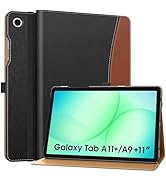 MoKo Case for Samsung Galaxy Tab A11+ Plus 11-Inch 2025/ A9+ Plus 2023, PU Leather Multi-Angle Fo...