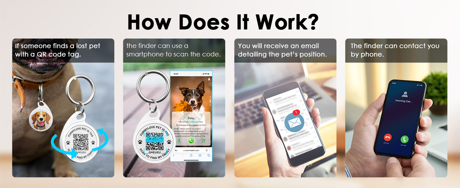 dog qr code tag