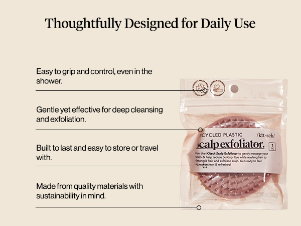 Kitsch Scalp Massager for Hair Care - Scalp Scrubber