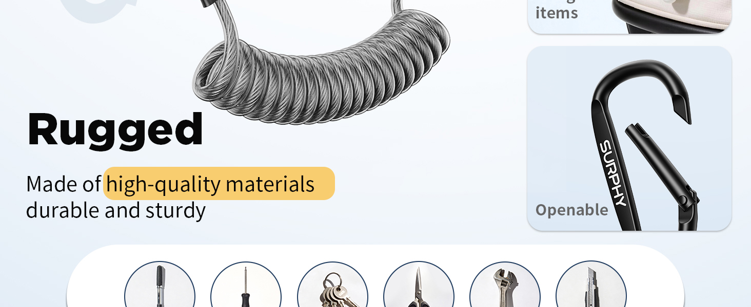 SURPHY for Spiral Retractable Lanyard