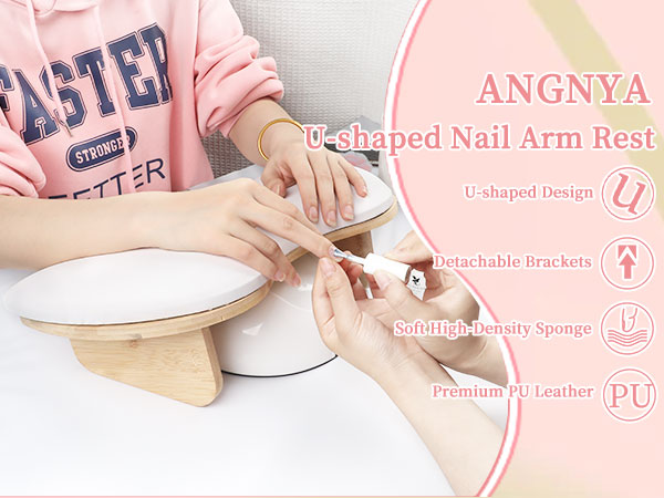 U-shaped Arm Rest for Nails Tech