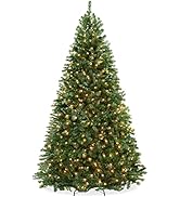 Casafield 6.5FT Realistic Pre-Lit Green Spruce Artificial Holiday Christmas Tree with Sturdy Meta...