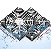 WDERAIR 120mm 12 Volt DC IP67 Rated Waterproof and dustproof Fan high Performance 2 pin for DIY M...