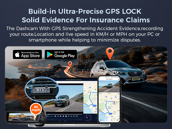 Build-in Ultra-Precise dash camera