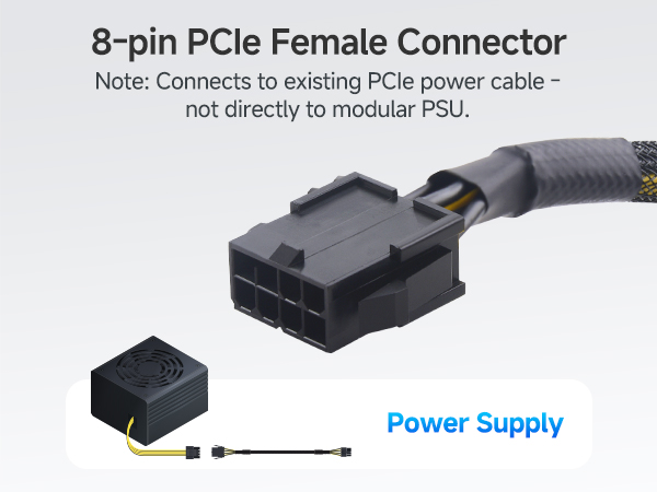 8 Pin PCIe Extension Cable
