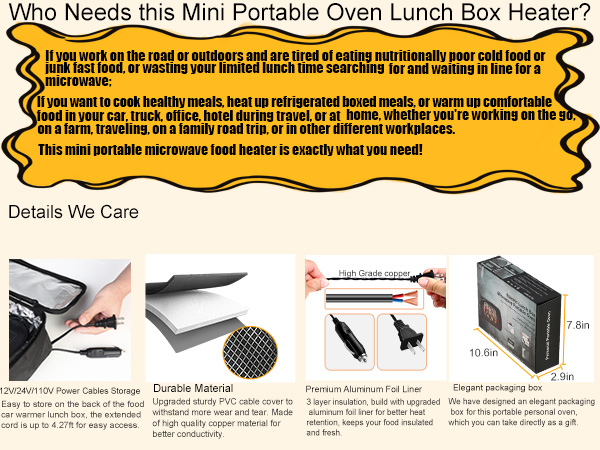 lunch box heated