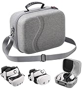 Large Carrying Case for Meta Quest 3S/3, Hard Travel Case Compatible with BOBOVR S3 Pro/KIWI Desi...