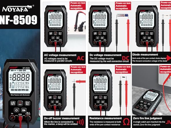 NOYAFA NF-8509 Network Cable Tester with Digital Multimeter