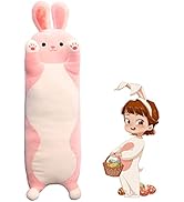 Handytoolinc Long Rabbit Soft Pillow Plush Stuffed Rabbit Throw Sleeping Pillow Rabbit Cotton Kit...