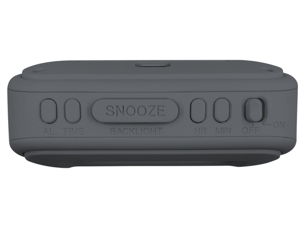 Simple easy to use controls and portability alarm clock
