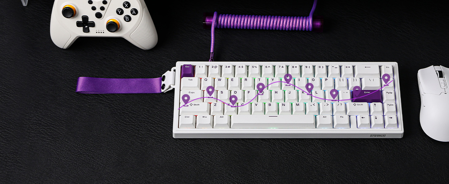 HE68 Wired Magnetic Gaming Keyboard