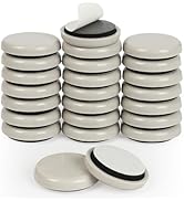 Furniture Sliders, 24pcs Self-Adhesive Furniture Movers 1 1/5 Inch Round Chair Pads for Carpet an...