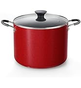Cook N Home Nonstick Stockpot with Lid 10.5-QT, Professional Deep Cooking Pot Canning Cookware St...