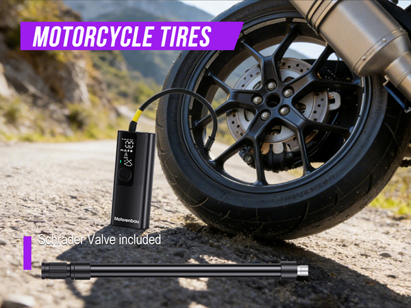 portable tire inflator for Motorcycle tires