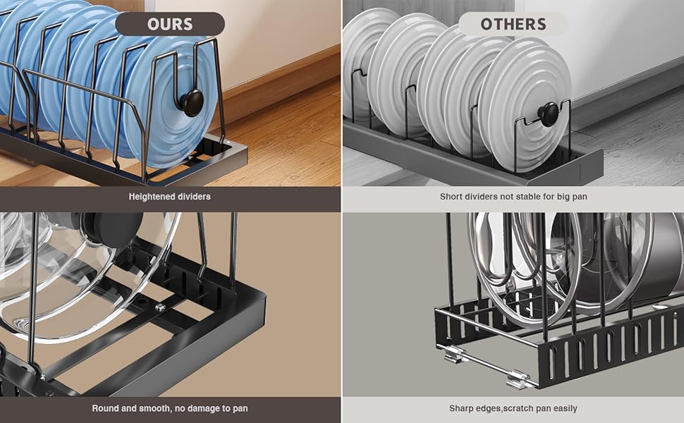 pot and pan organizer