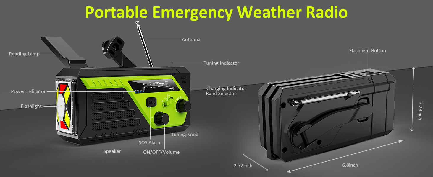 portable emergency weather radio
