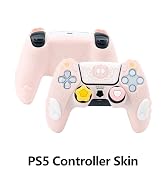 GeekShare PS5 Controller Skin Set,Silicone Protective Cover Skin Case for PS5 Wireless Controller...