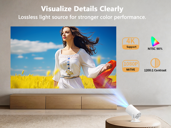 proyectores 4k bluetooth wifi