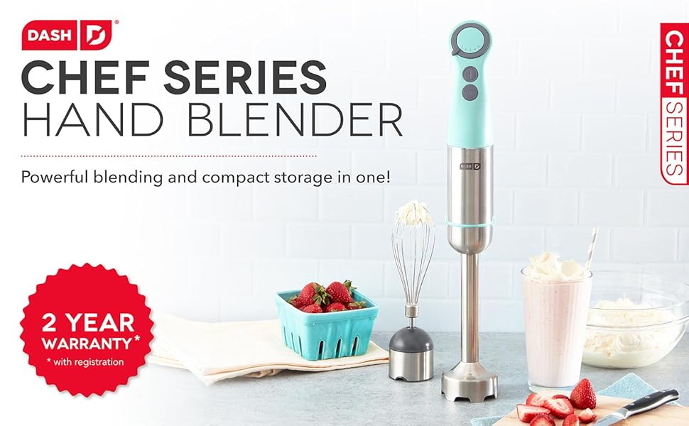 Hand Blender, Whisk, Puree, Blend, Turbo Blend, Milkshake