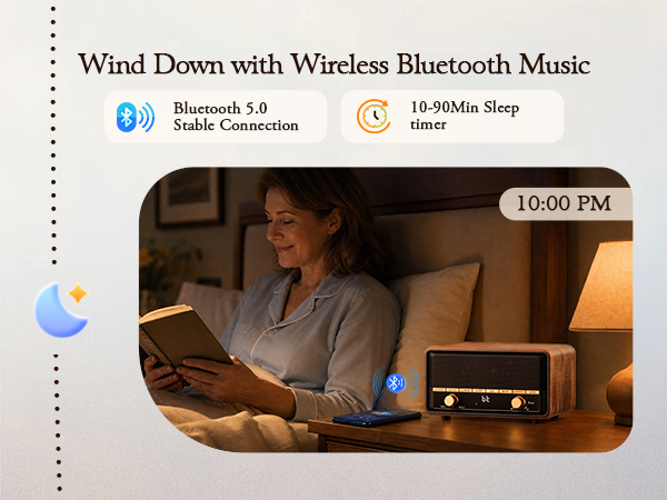 clock radio retro bluetooth speaker am fm radio fm radio clock radios for bedroom;retro clock radio