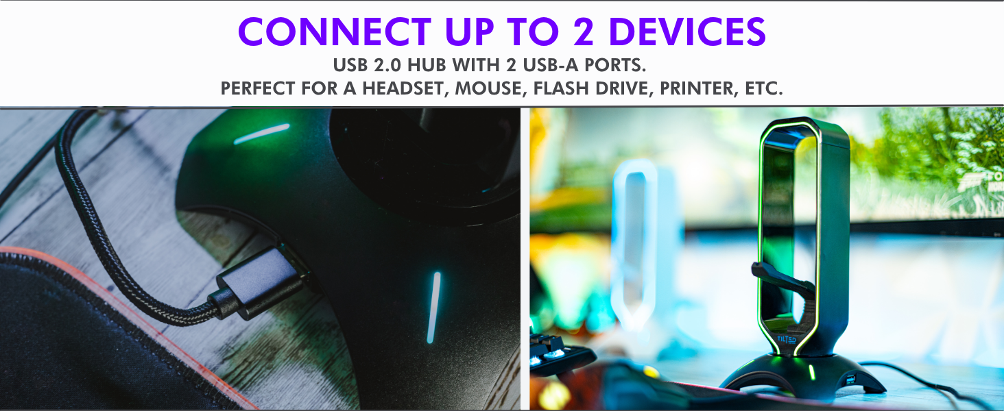 gaming headset stand rgb