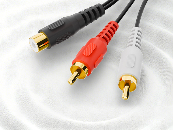 RCA Splitter 1 Female 2 Male