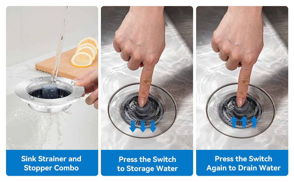 sink stopper kitchen drain