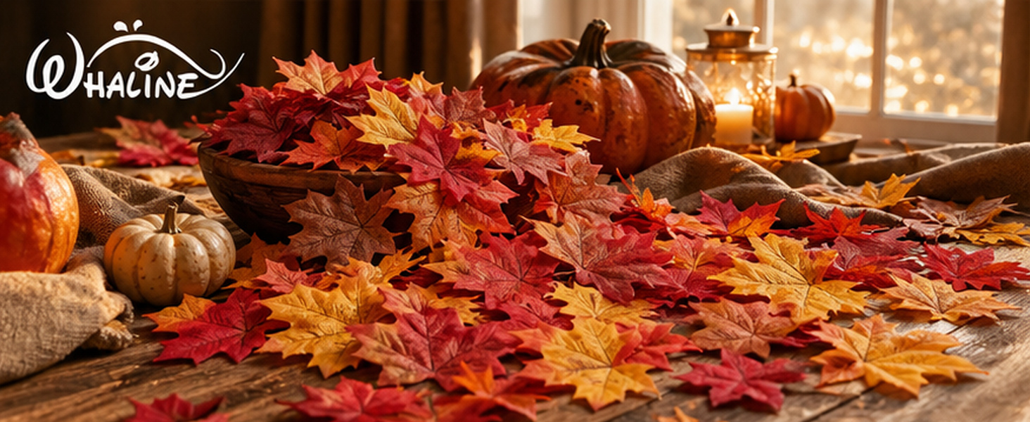 Fall Artificial Maple Leaves