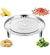 DS. DISTINCTIVE STYLE Steamer Rack 8.5 Inch Stainless Steel Steaming Rack Steam Tray with Removab...
