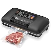 Newise 85Kpa Vacuum Sealer for Food, Full Automatic Vacuum Sealer Machine with Double Heat Seal, ...