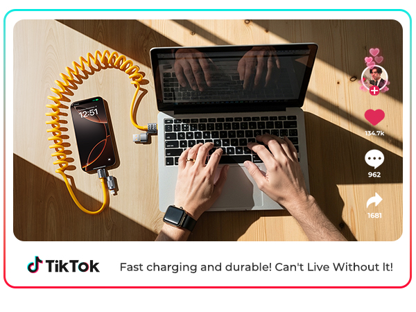 jixivor 4 in 1 usb c cable 60W compatiblle with Lightning cable multi cords