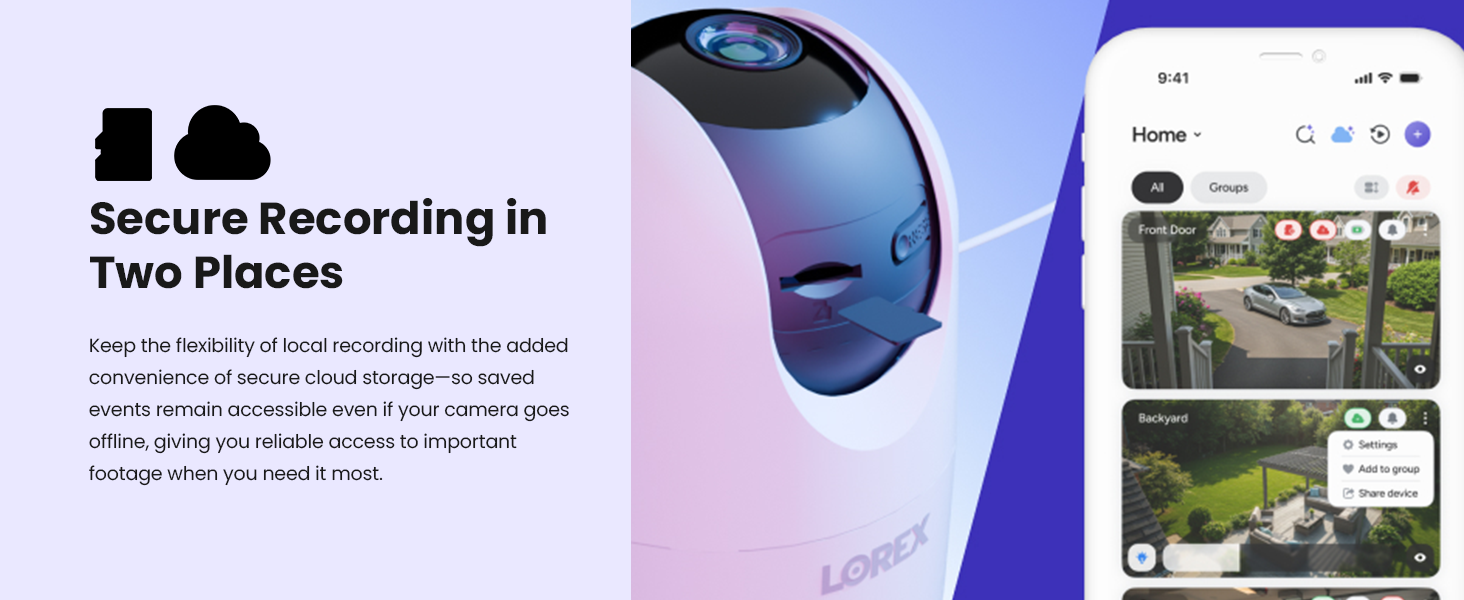 Secure Recording in Two Places