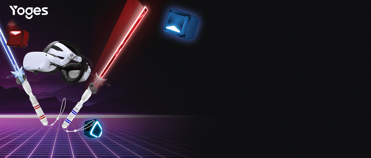 YOGES Handle Attachments Compatible with Meta Quest 3 / Oculus Quest 2 / Quest Pro/Rift S