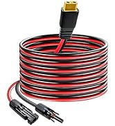 JUYLTOOL XT60 Extension Cables 12AWG 10Ft, Solar to XT60 Adapter Charge Cable XT60 Port for Solar...