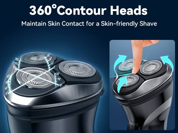 Electric Razor for Men with Pop-Up Trimmer