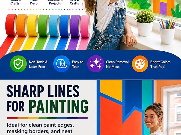 for kids kid tape panters tape painters tale Masking tape Painter&amp;#39;s tape