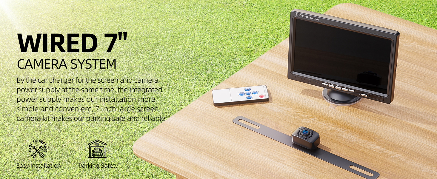 Wired 7&amp;#34; Camera System