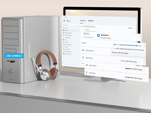 wireless computer headset