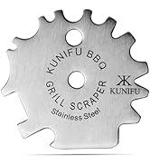 KUNIFU BBQ Grill Scraper, Stocking Stuffers, Bristle-Free for Griddle, Kitchen Gadgets Cleaner, C...