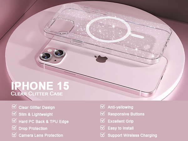 iphone 15 case glitter