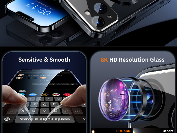 iphone 14 promax phone case magsafe magnetic 360°full body protection with privacy screen 